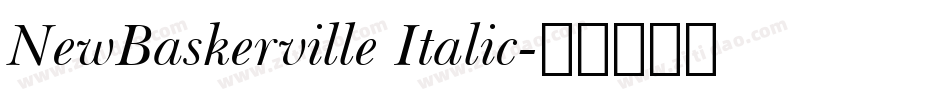 NewBaskerville Italic字体转换
